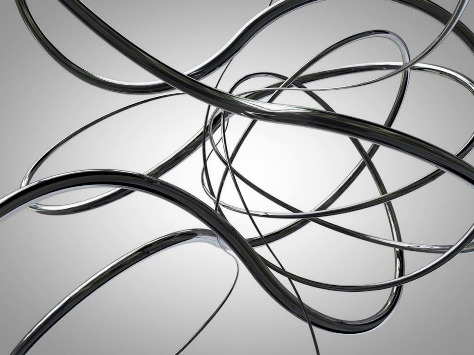 Prompt: forming an ∞ symbol, glowing with a fiery orange-red sheen，and with the background gradually fading to black