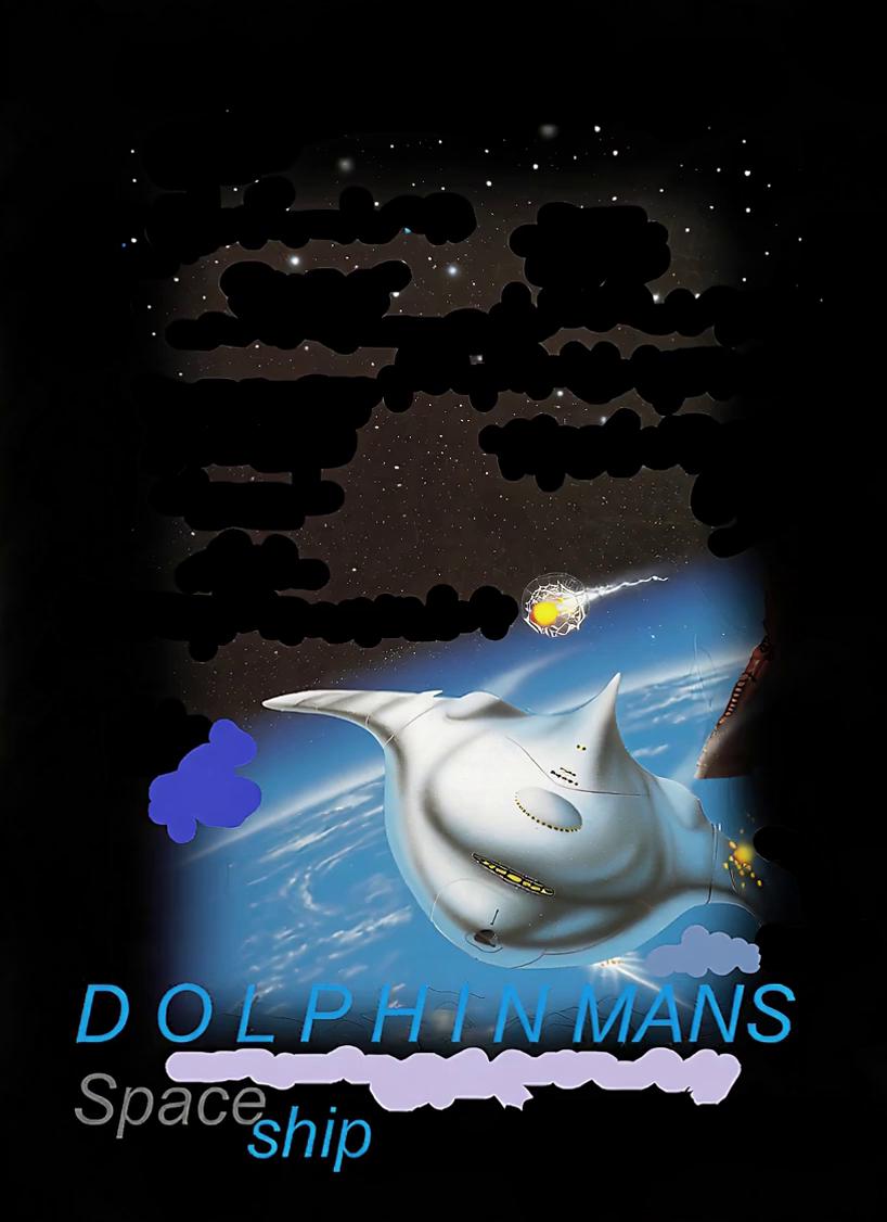 Prompt: make the image totaly true to the drawing and into a space ship keeping the same style REMOVE ALL BAKROUND and writing its in outer space