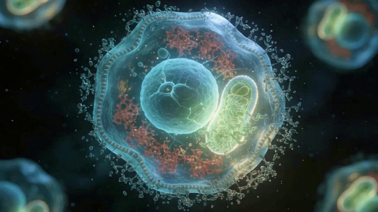 Prompt: the damaged cell is repaired by internal mechanisms fueled by NAD.