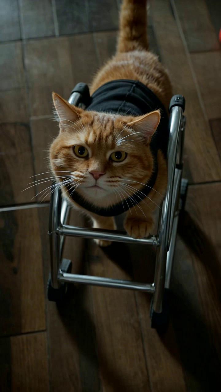 Prompt: Pipa cat, together with his equally unhinged partner in crime, turns every night into a full-scale acoustic assault.
They stomp across ceramic tile in his apartment using a walker with no wheels, sprint around in iron metal heels, and clack relentlessly overhead. Billiard balls crash onto the floor, furniture and the bed are dragged back and forth, pot lids are slammed together like cymbals, and radiators are beaten with hammers—all with one clear mission: to wake not only the neighbors below, but the entire condominium.

The story is told from the perspective of the utterly exhausted neighbors, lying awake in the dark, questioning their life choices while Pipa conducts his nightly “training exercises.