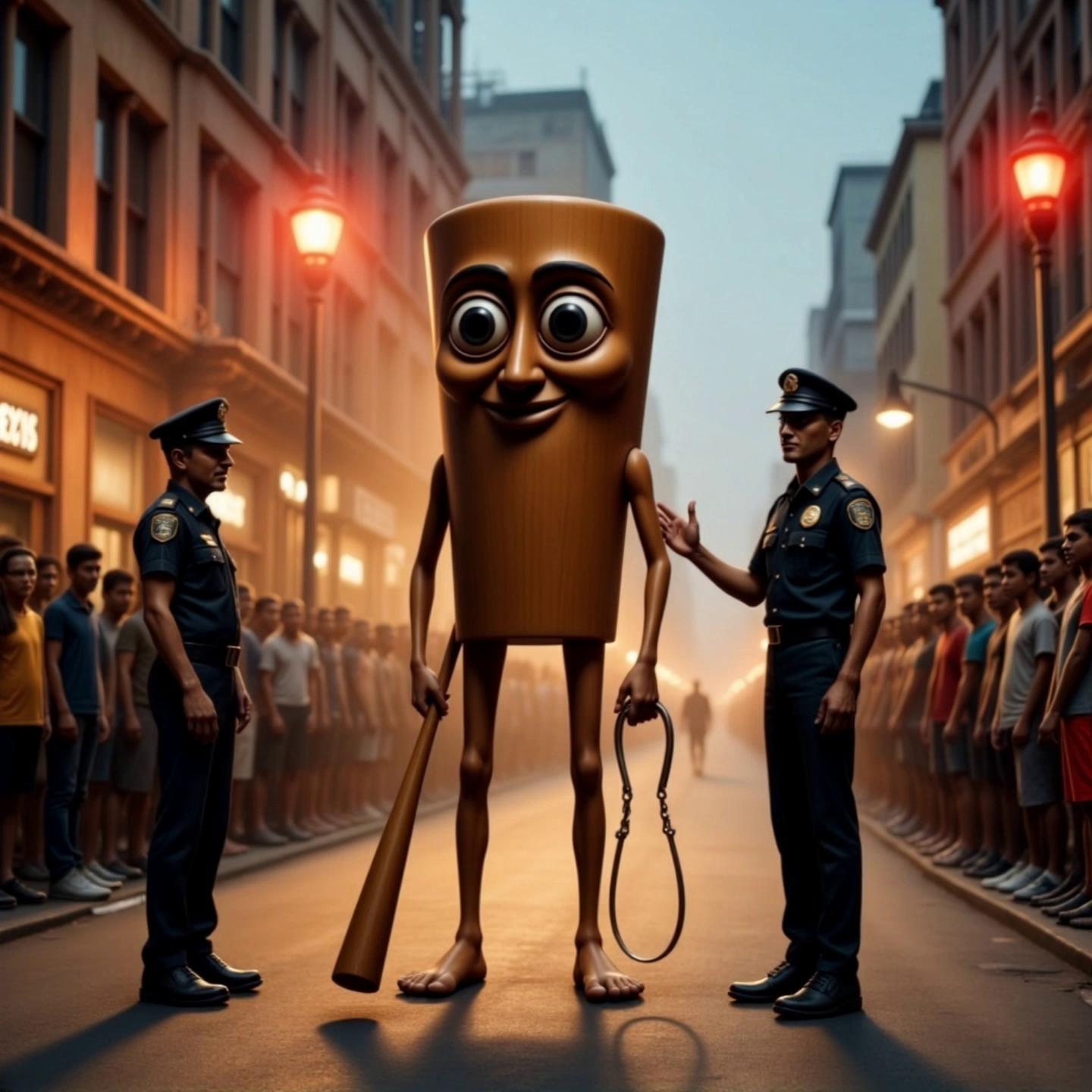 Prompt: tung tung tung tung sahur it’s arrested