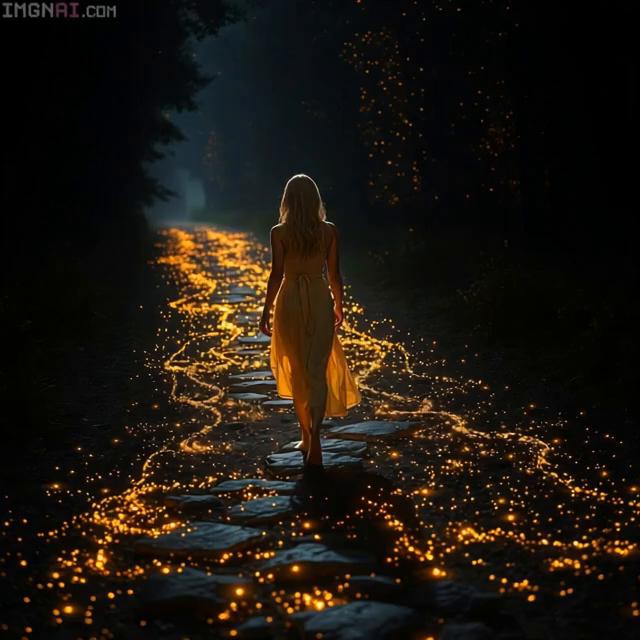 Prompt: sultry classy walking towards peace