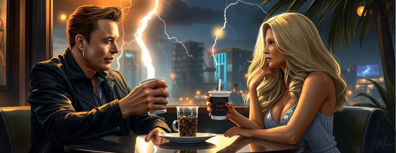 Prompt: Loving each other watching rocket launch