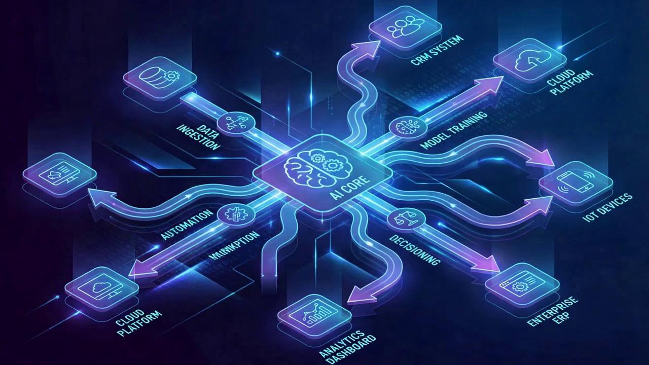 Prompt: Add sharp and clear animation of blue arrows moving.