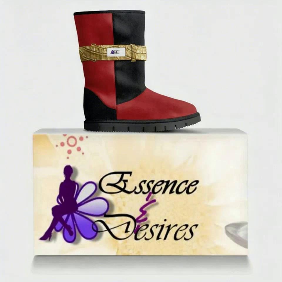 Prompt: Dancing in the shopping  mall with my boots on my feet looking pretty