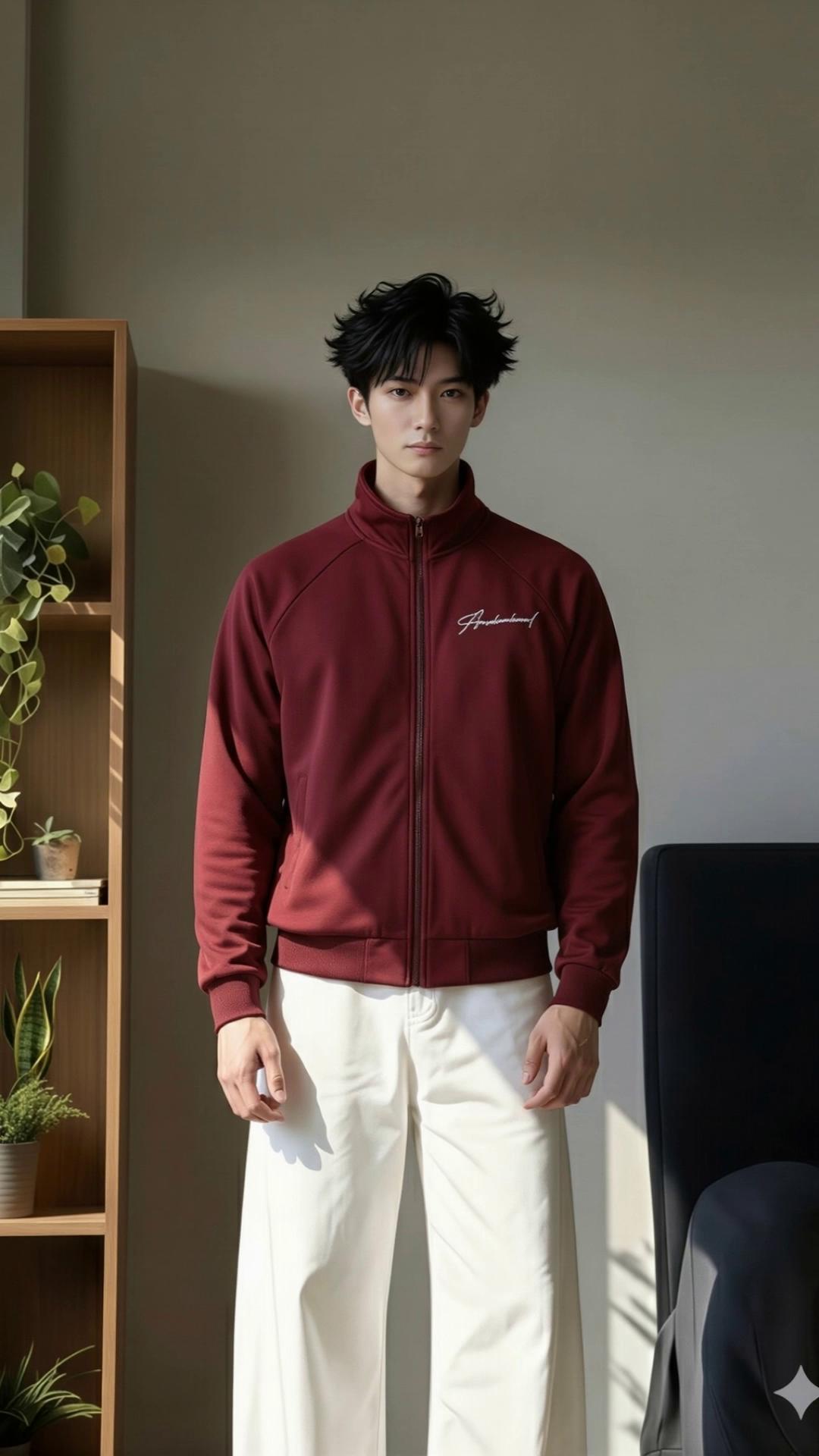 Prompt: The man walked over and fixed his shirt