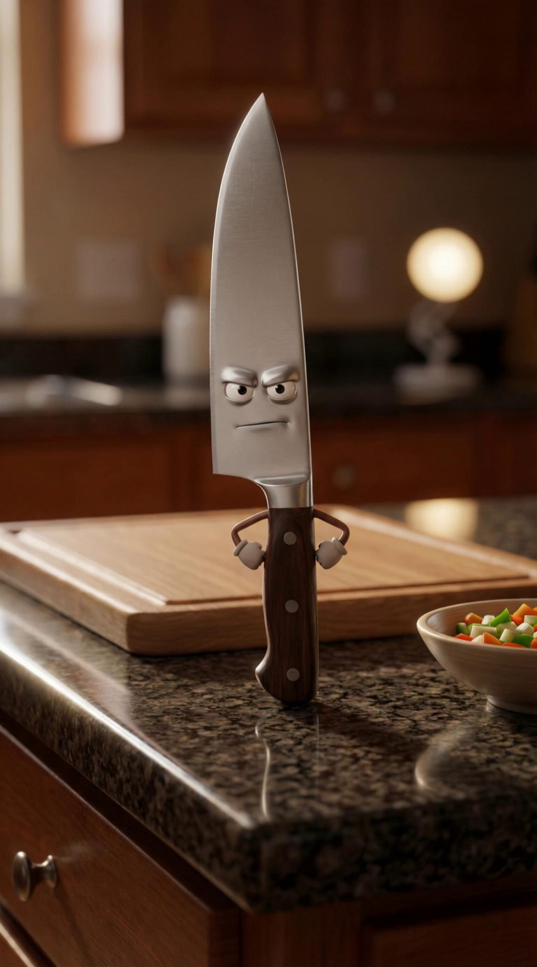 Prompt: He is saying aggressively: I decide portions.
Precision beats impulse.
Control starts with the cut.Keep me sharp and I'll do all the work.