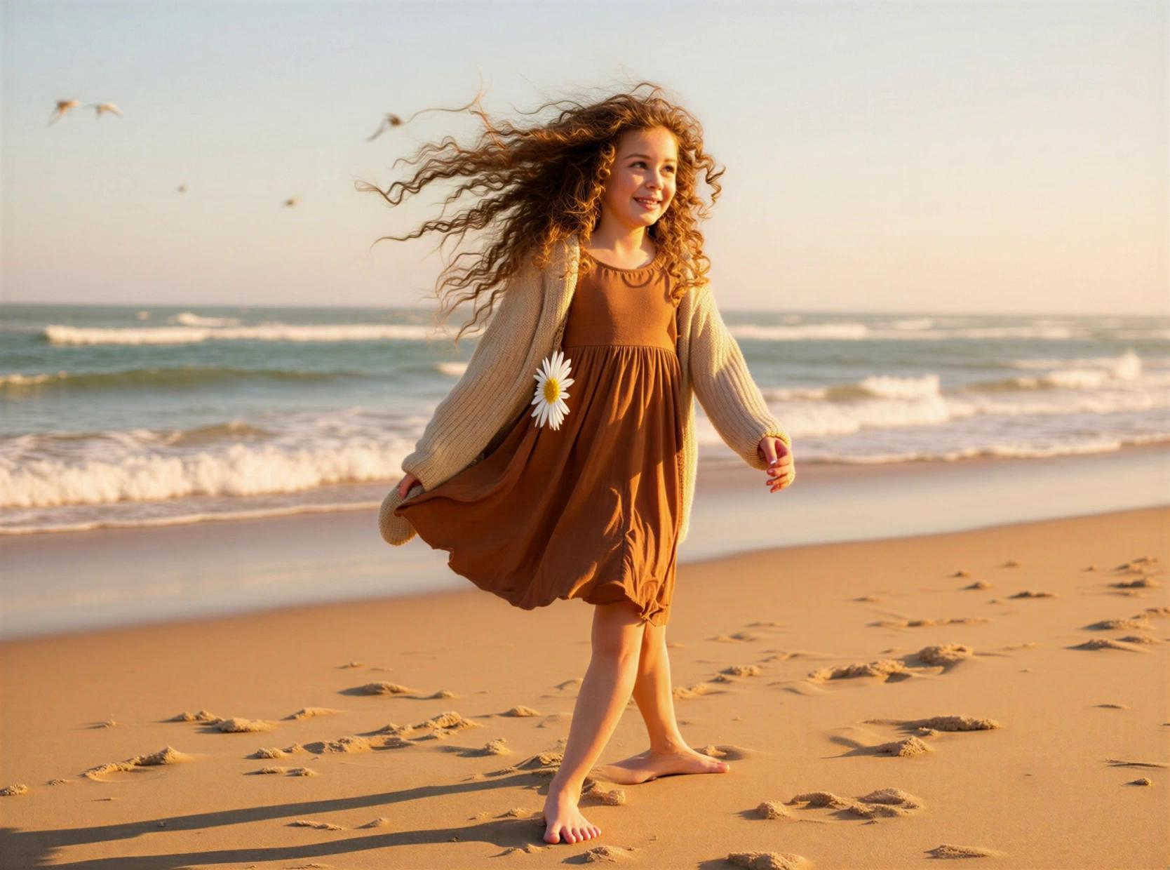 Prompt: Translate into Spanish - She’s walking down her favorite beach and while looking around she takes a deep breath she lets it go and says the following with a smile “Puedes amar a tus hermanos con todo el corazón, pero eso no significa que devas aceptar la falta de respeto. Porqué el amor berdadero - No duele asi, No humilla, No rompe tú Paz. Amar no es aguantarlo todo, Amar tambíen es elegirte y poner limites donde antes solo habia silencio.”