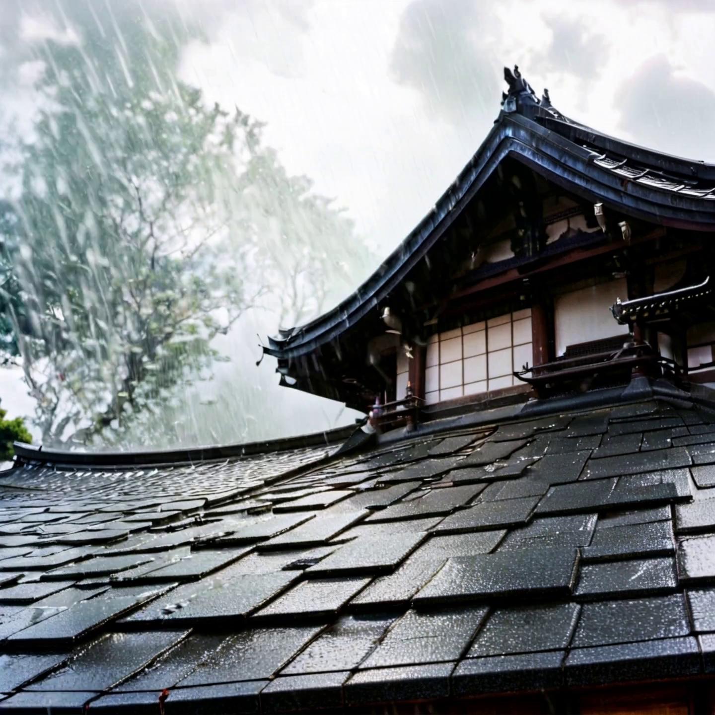 Prompt: Rain downpour