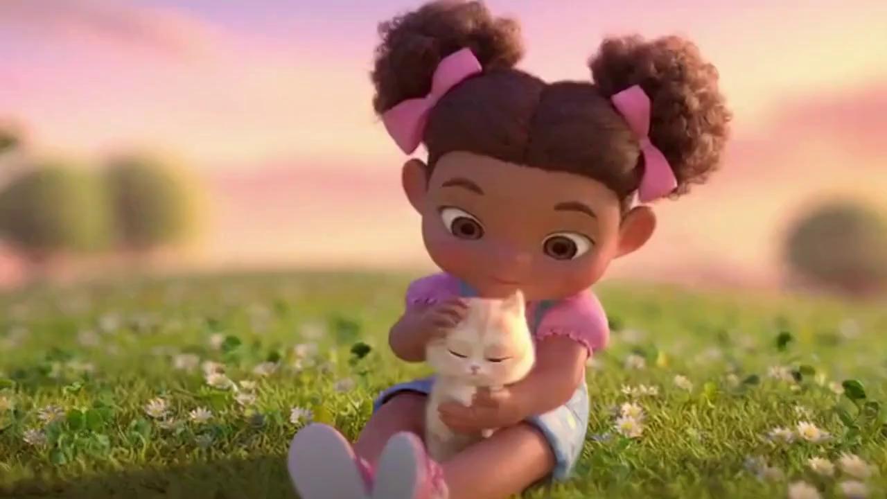 Prompt: “Create a soft, pastel-colored animated short film about a little girl and her rescue kitten.
The girl is joyful and gentle, always playing with her tiny fluffy kitten. One day, the kitten wanders off and gets lost. Show the girl searching everywhere, feeling sad but still hopeful.
As she sits under a tree at sunset, a glowing, magical butterfly appears — its colors and markings resemble the kitten. The butterfly gently lands on her hand, and she realizes her kitten has transformed into a beautiful guardian butterfly.
The butterfly flutters around her lovingly, giving her comfort and warmth. End with the girl smiling softly as the butterfly flies upward into a glowing sky, symbolizing peace, love, and transformation.”