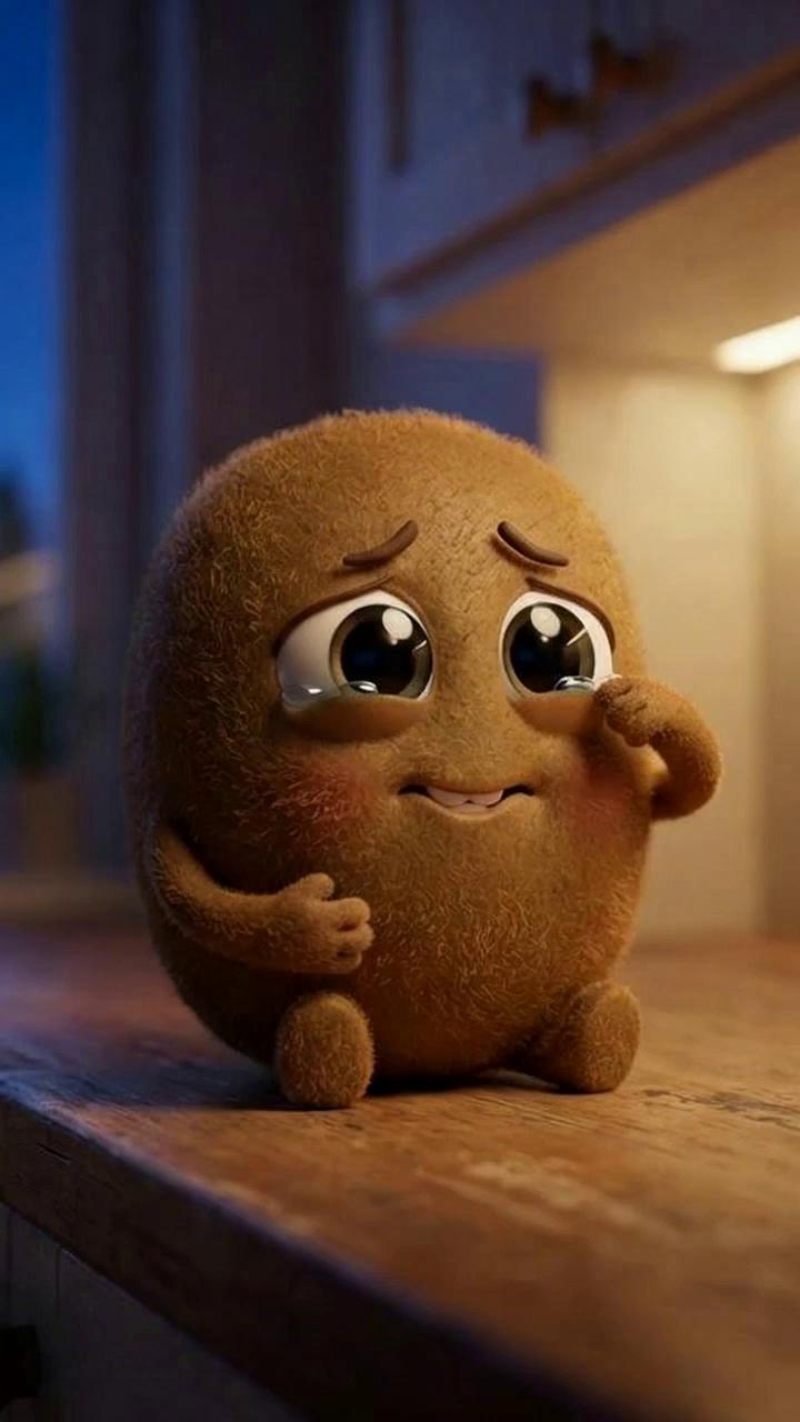 Prompt: The cartoon face says:
Okay… I know I’m not shiny.
I know I’m kinda fuzzy… and small.
But I’m full of vitamin C.
Like… a lot.
I help your immune system.
Your digestion too.
I just sit here… waiting to be chosen.
It’s fine.
I’m fine.
I just… really try.