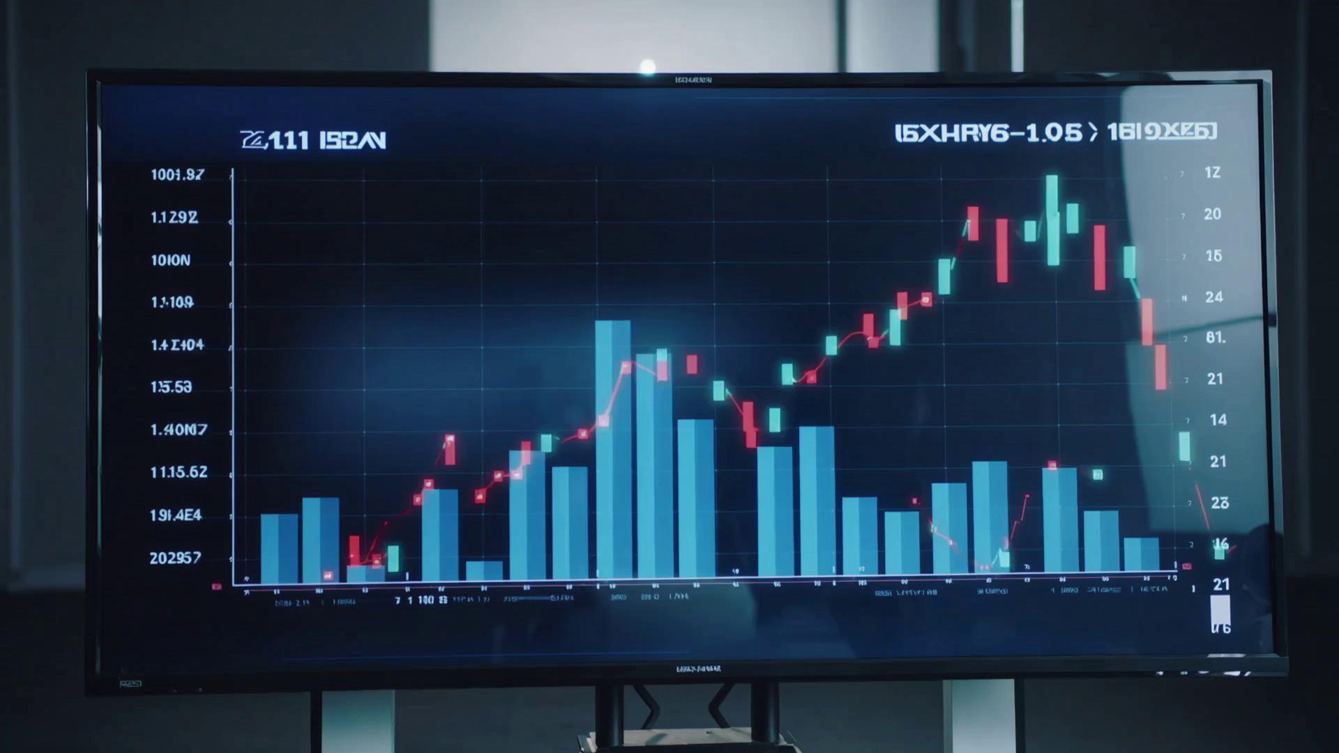 Prompt: create light B-roll of economic crisis news montage