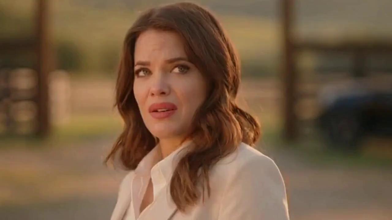 Prompt: Create a cinematic trailer for a horse themed comedy that features a recurring gag about the city woman continuously stepping in horse poop throughout her misadventures in the farm from her arrival, to be shown the property, to exiting the front porch onto the main dirt road, every segment of the trailer should feature her in a different outfit based on the progression of her journey, starting with stiletto boots, to fancy cowgirl boots, to plain old dirty cowgirl boots. Every segment of the trailer should feature closeup shots of her face before she steps into the mess, her boot stepping into the poop, and her reaction after she steps into it as well as several other wider establishing shots to provide context for each scenario. Make sure to also include additional, not stepping in poop related scenarios in between each poop segment, to break up the trailer just a little bit.