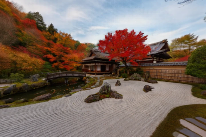 Autumn Japanese Garden Sanctuary