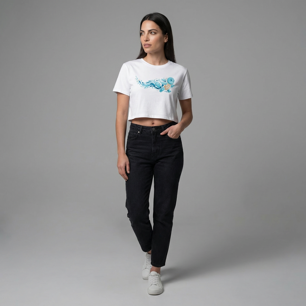 Modelo vestindo Pocket Momentum - Squirtle