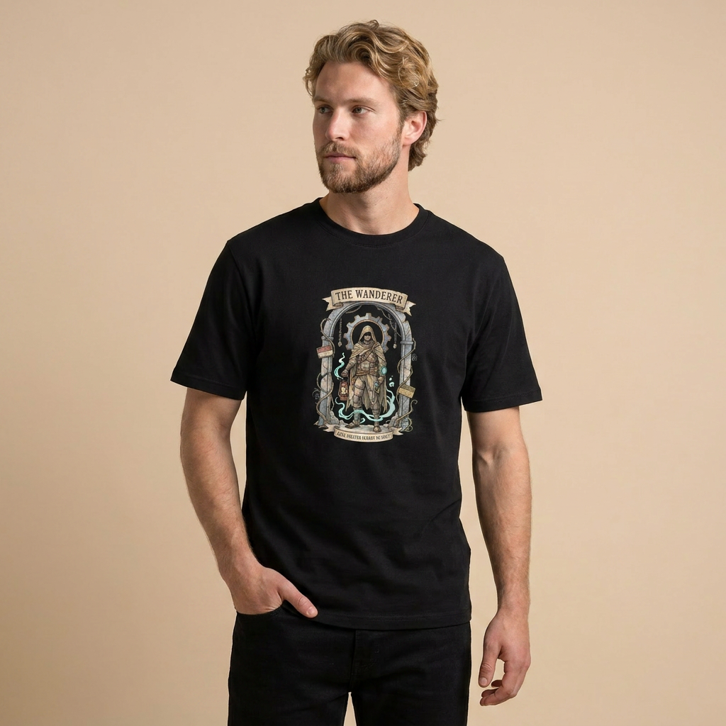 Modelo vestindo Cozy & Cursed - The Wanderer