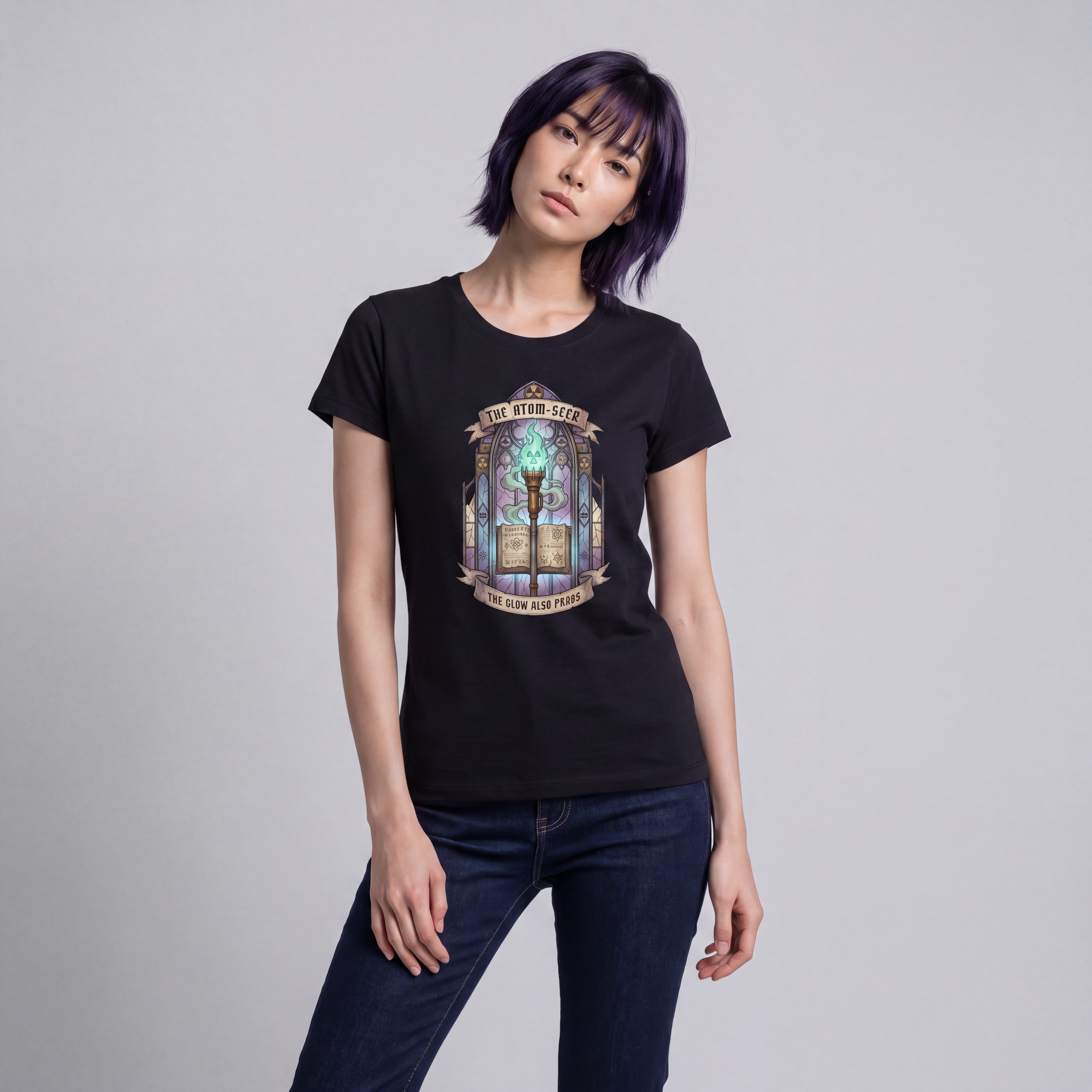Modelo vestindo Cozy & Cursed - The Atom Seer