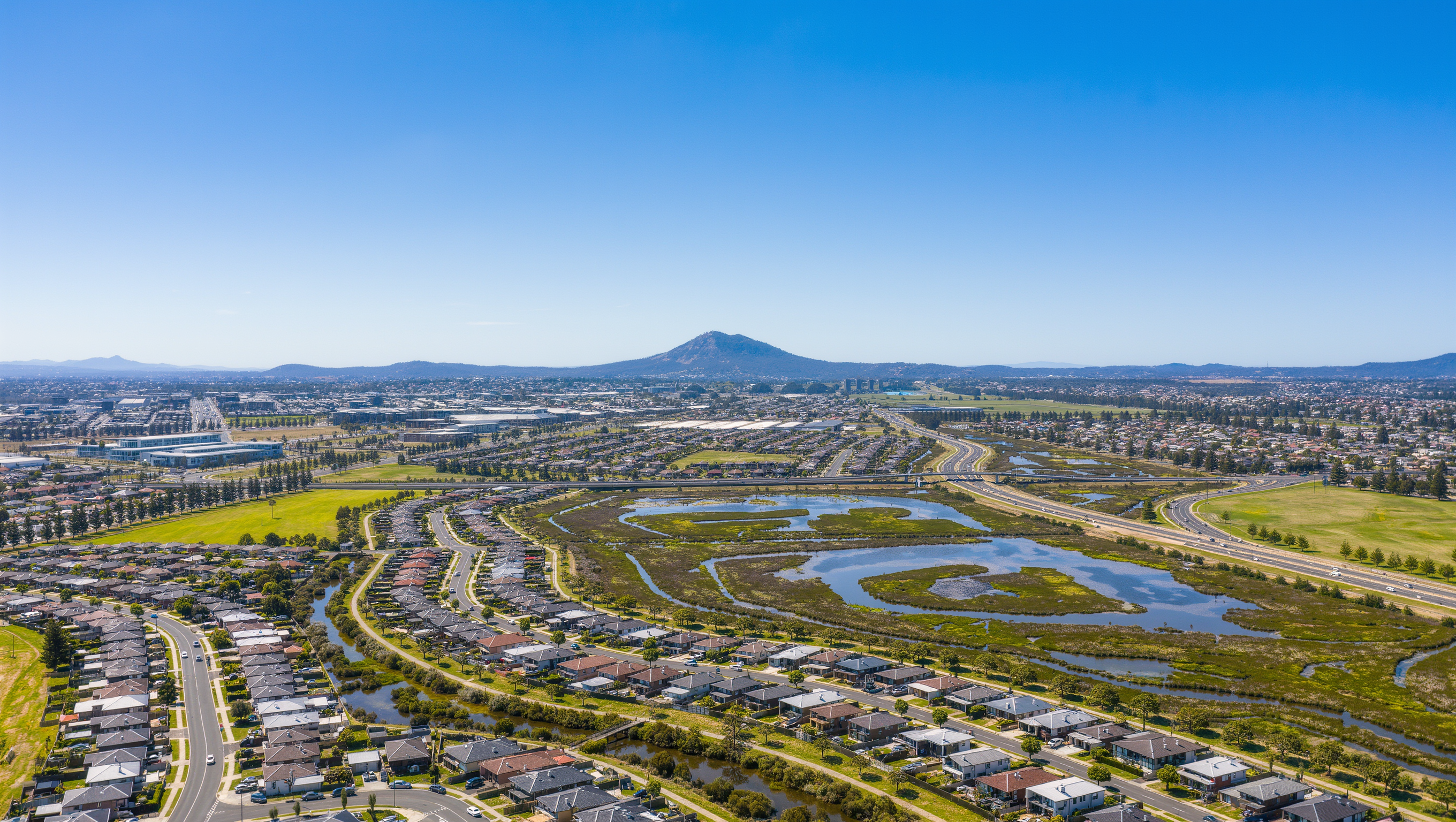 Aerial view of Tarneit Plains