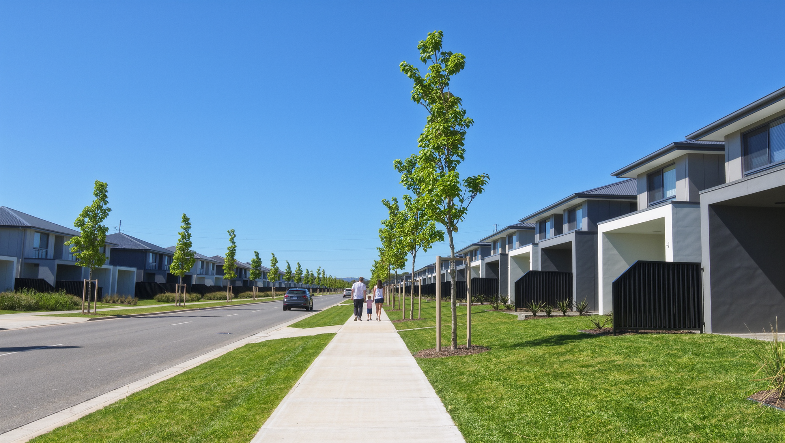 Street at golden hour — Tarneit North