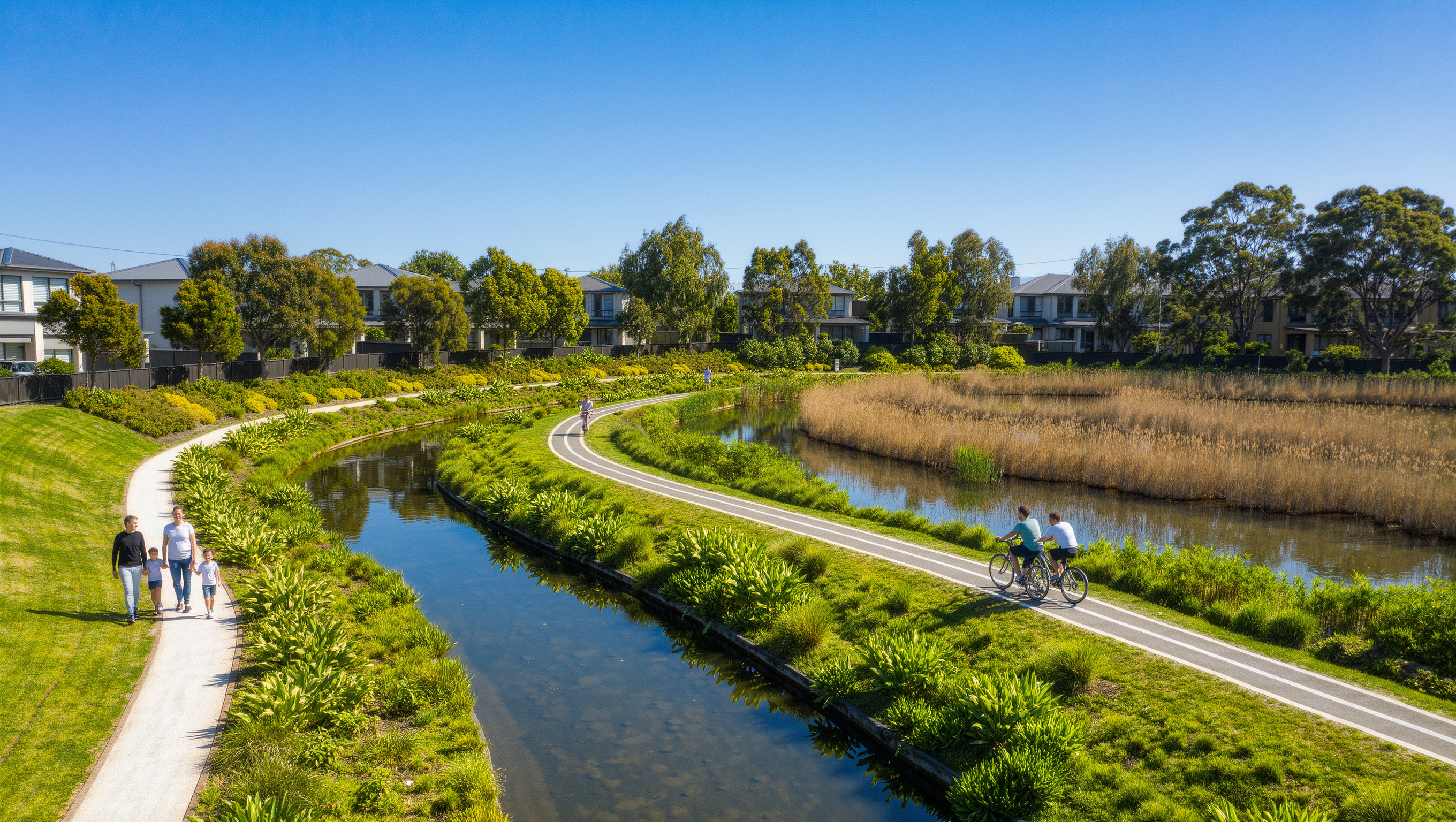 Creek and parkland — Tarneit North