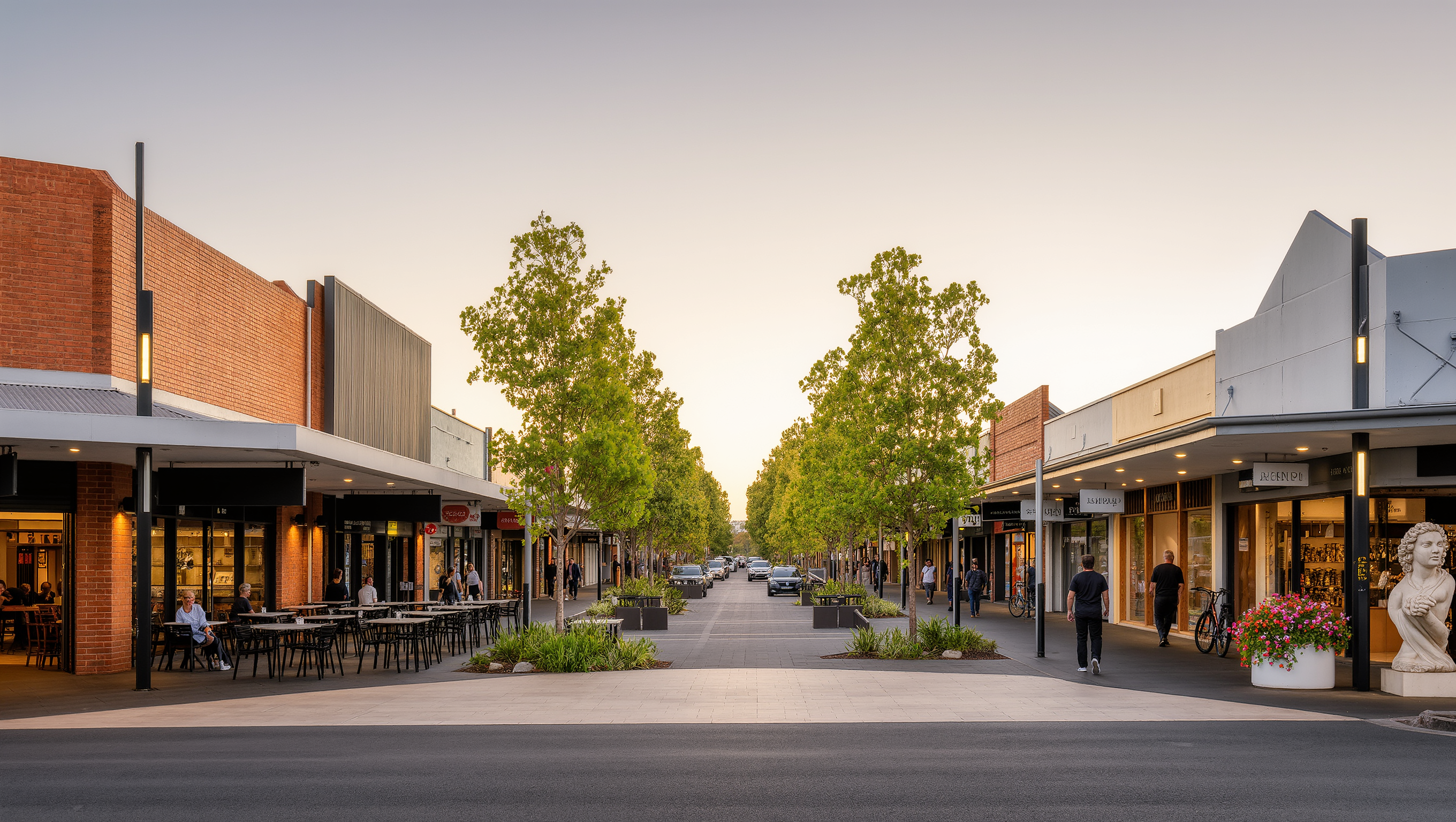 A future town-centre street at Clyde East