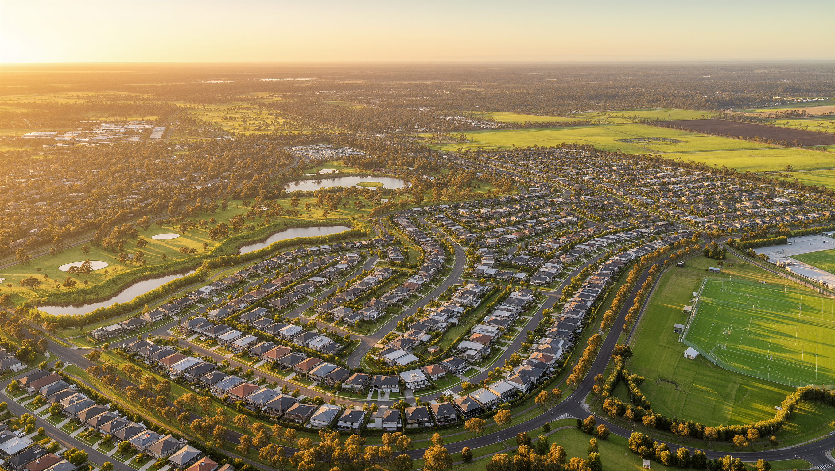 Aerial artist's impression of Lindum Vale Lindum Vale