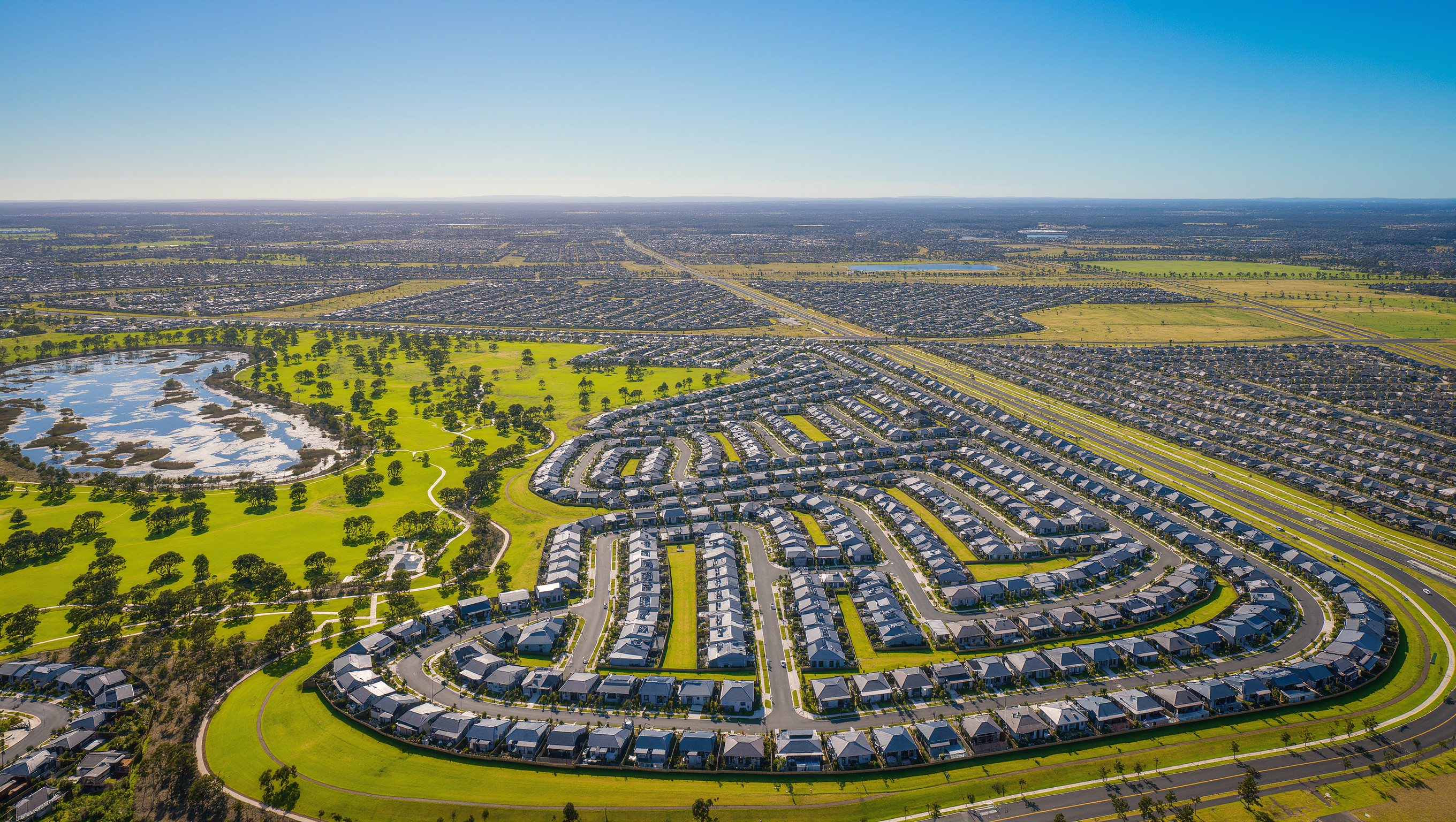 Aerial artist's impression of Tarneit North