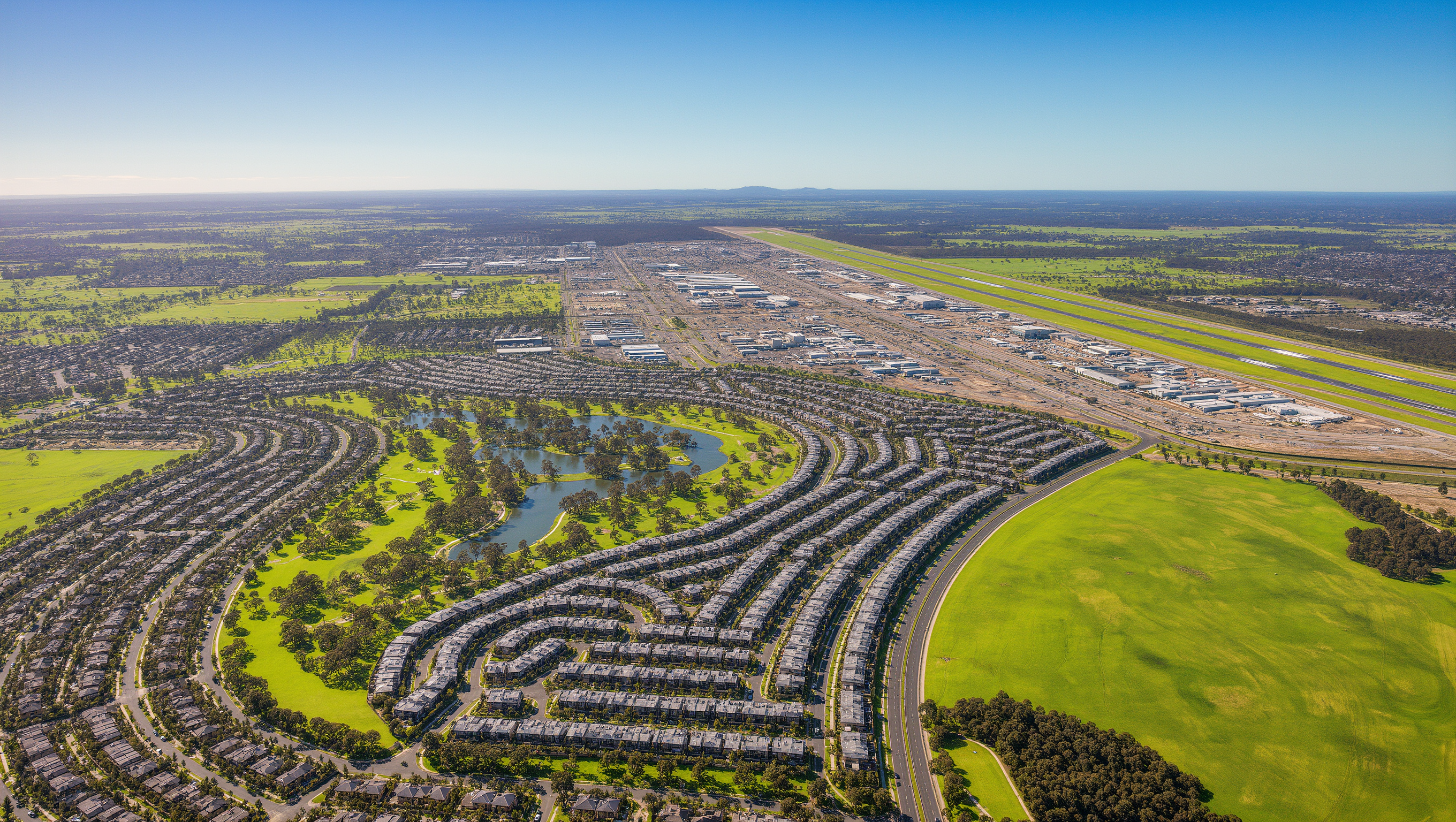 Aerial artist's impression of Greenvale West