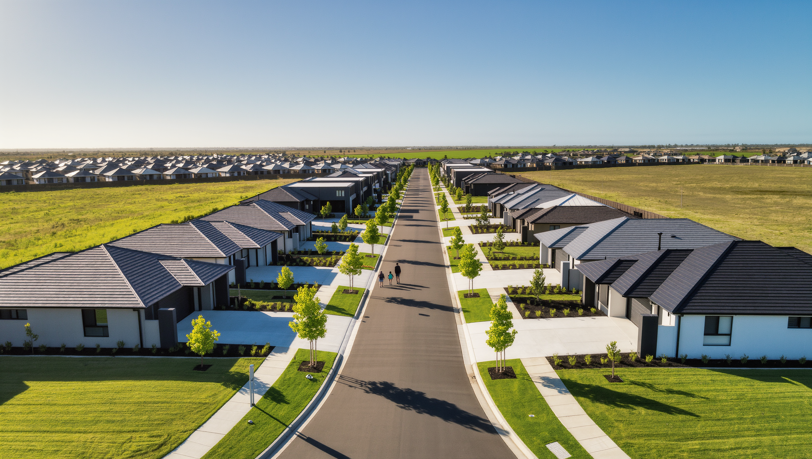Streets at golden hour — Greenvale West