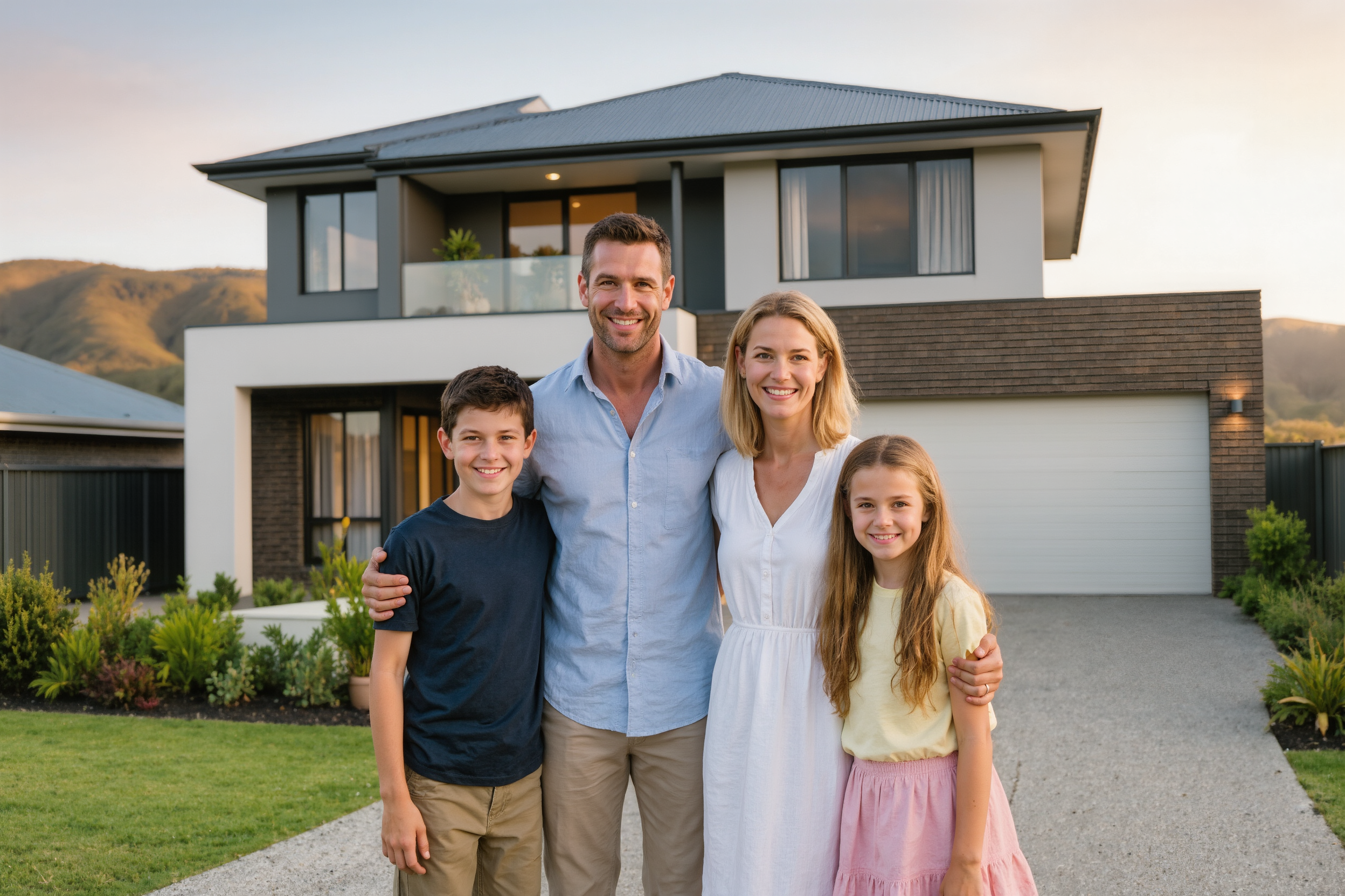 Family in a new home — Sunbury South