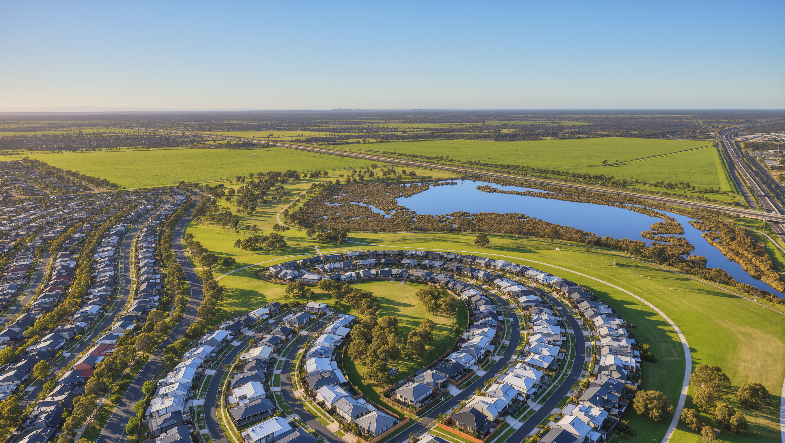 Aerial artist's impression of Tarneit West