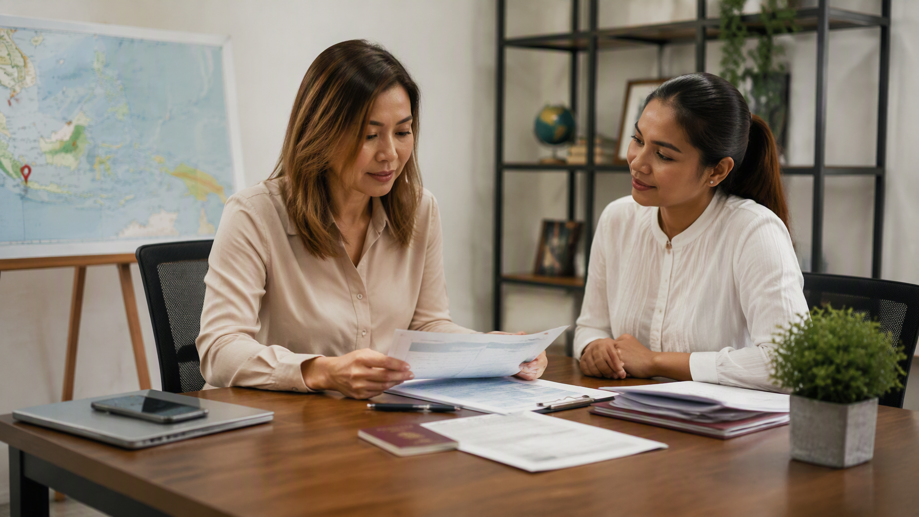 Indonesian Helper Processing After Singapore Work Permit