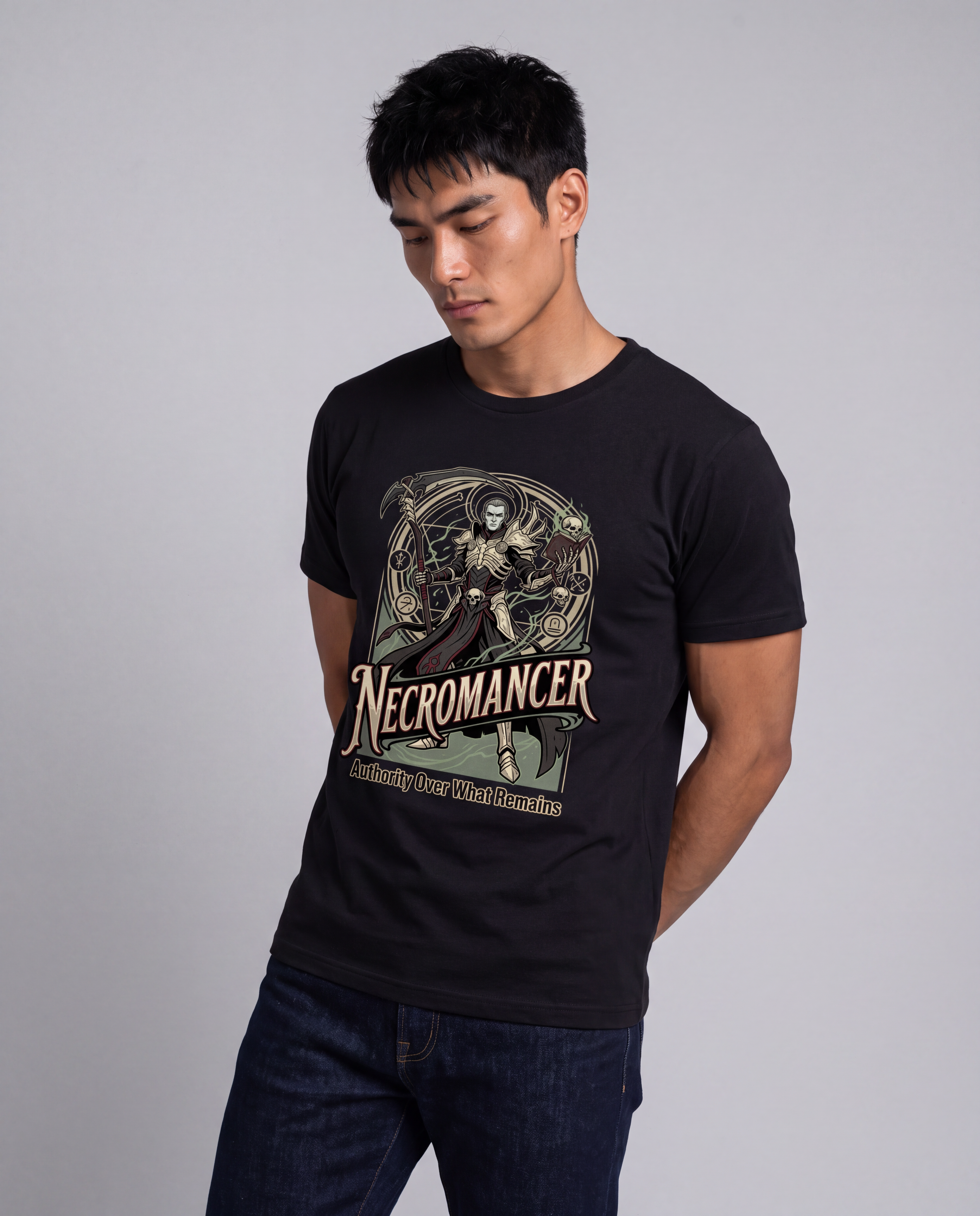 Modelo vestindo Classbound - Diablo 3 Necromancer