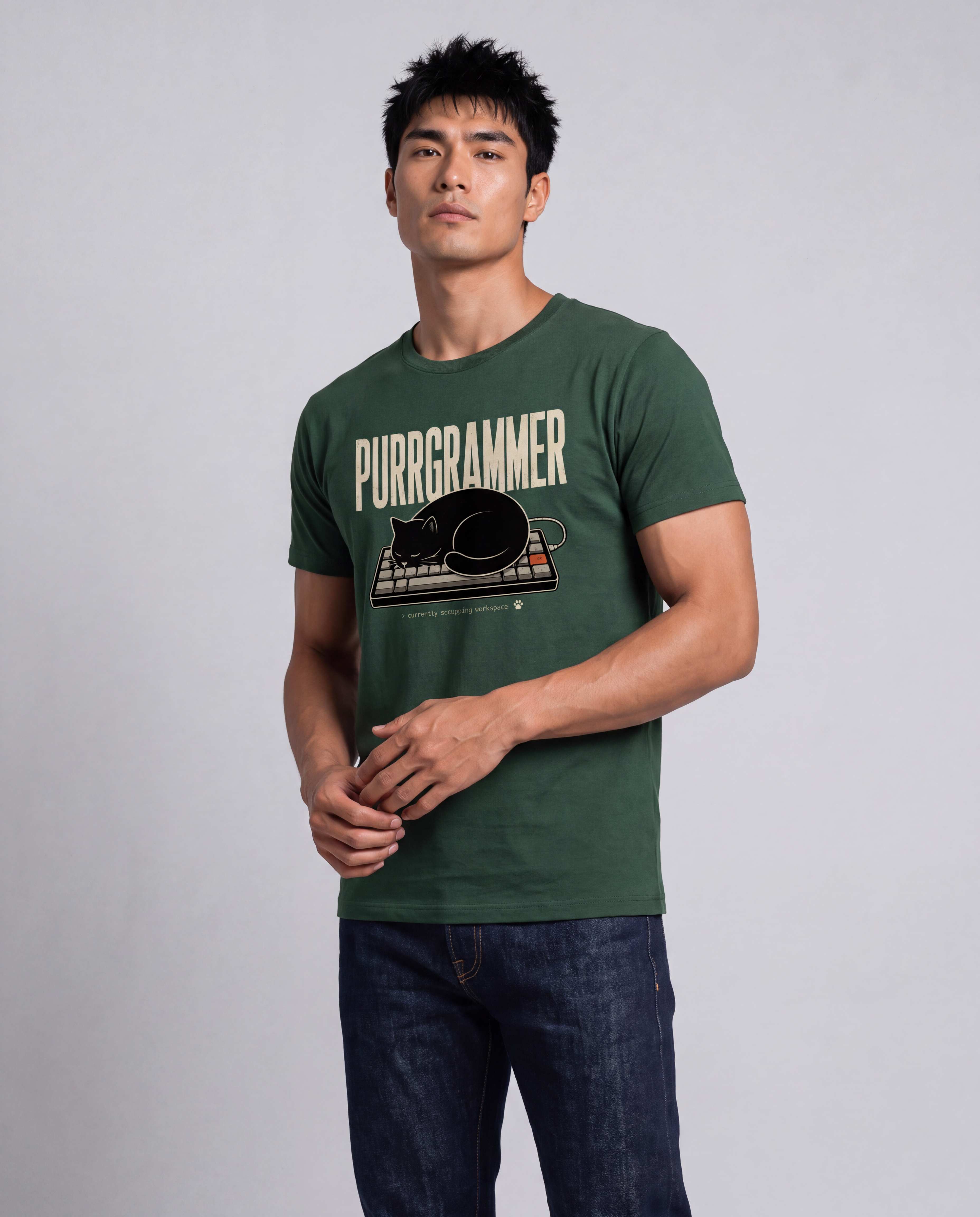 Modelo vestindo Code Is Art - Purrgrammer