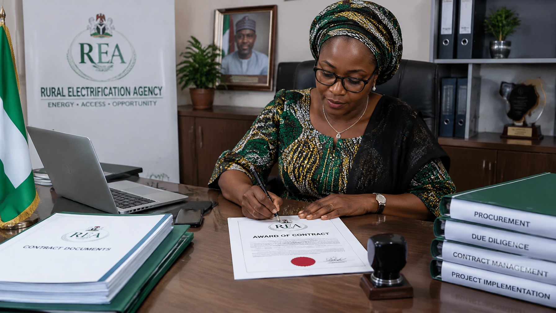 REA award letter REA-NEP 35MWp Kaduna contract REA award letter contract documents Kaduna 35MWp governance