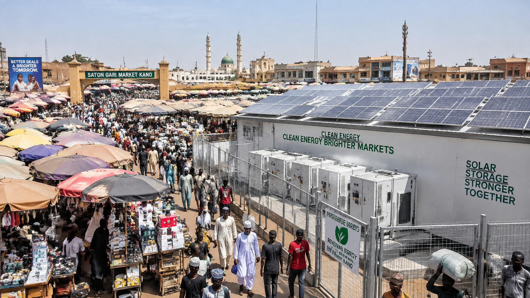 Sabon Gari Market Kano hybrid solar farm 15MWp