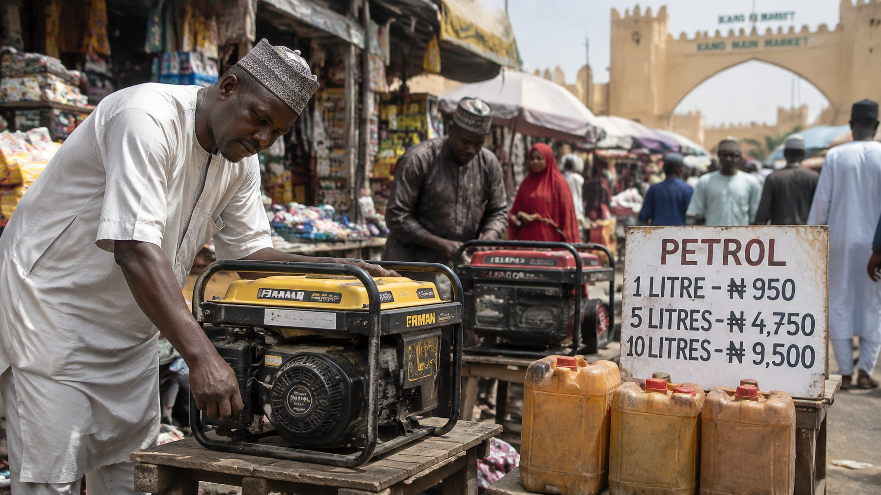 Small generators fuel price surge Kano traders