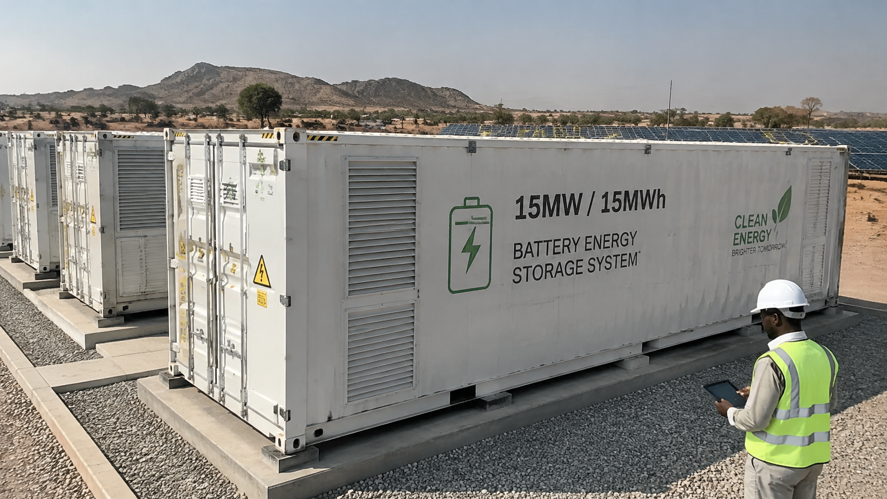 Battery storage 15MWh Sabon Gari 15MW 15MWh lithium-ion battery storage Sabon Gari