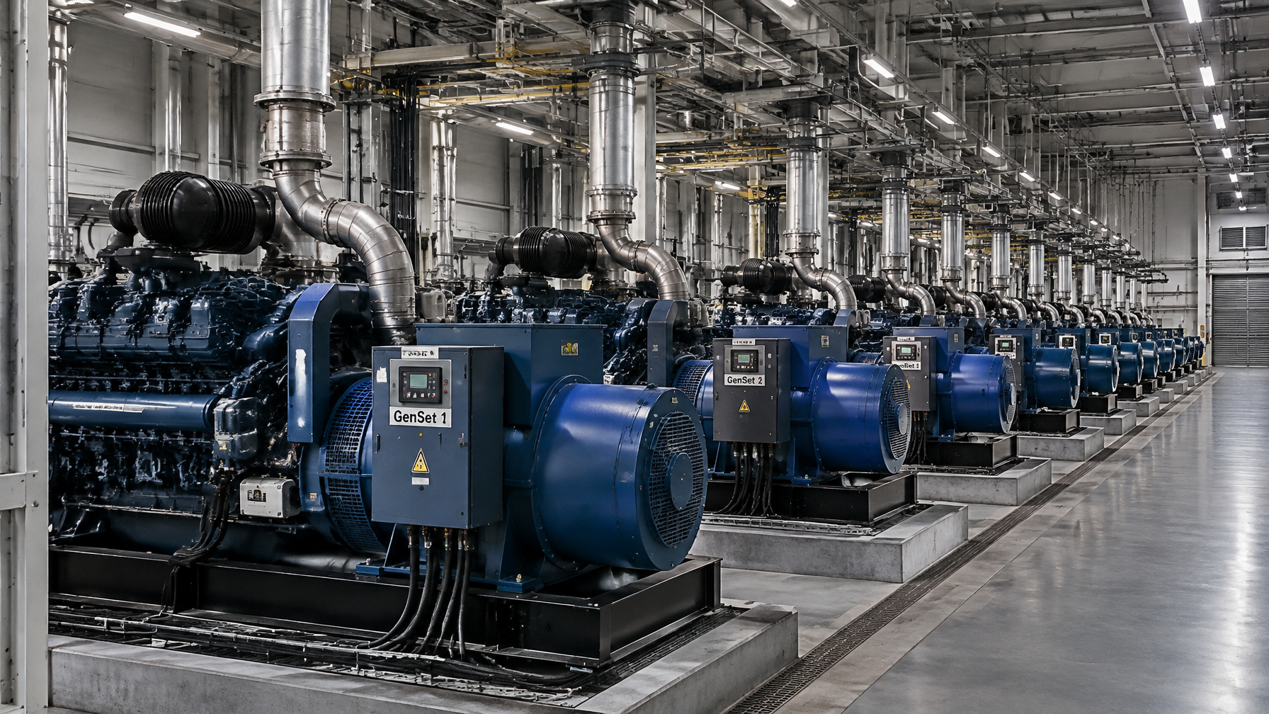 Synchronized diesel backup Sabon Gari 14 synchronized diesel generators 1100kVA modular backup