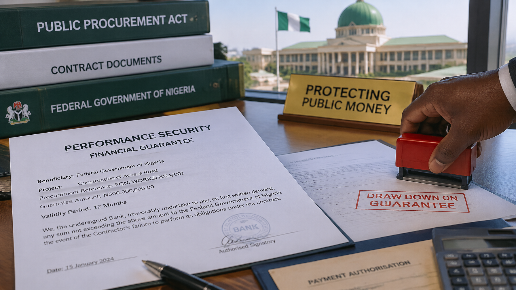 Performance security Kabba Performance security financial guarantee protecting public money Kabba