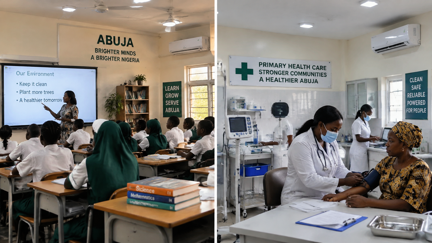 Schools clinics Abuja reliable power Abuja schools and clinics with reliable power public services