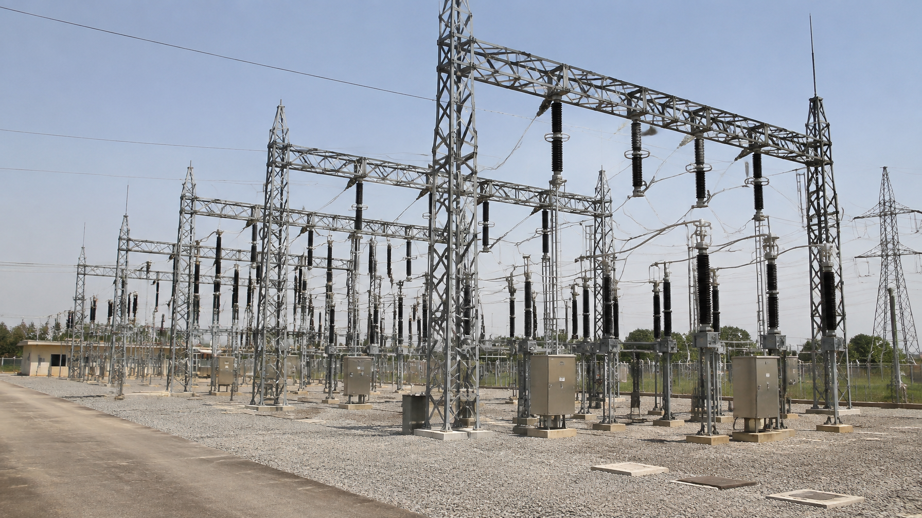 132kV AIS bays Kuje Wumba 132kV AIS outdoor switchgear bays Kuje Wumba