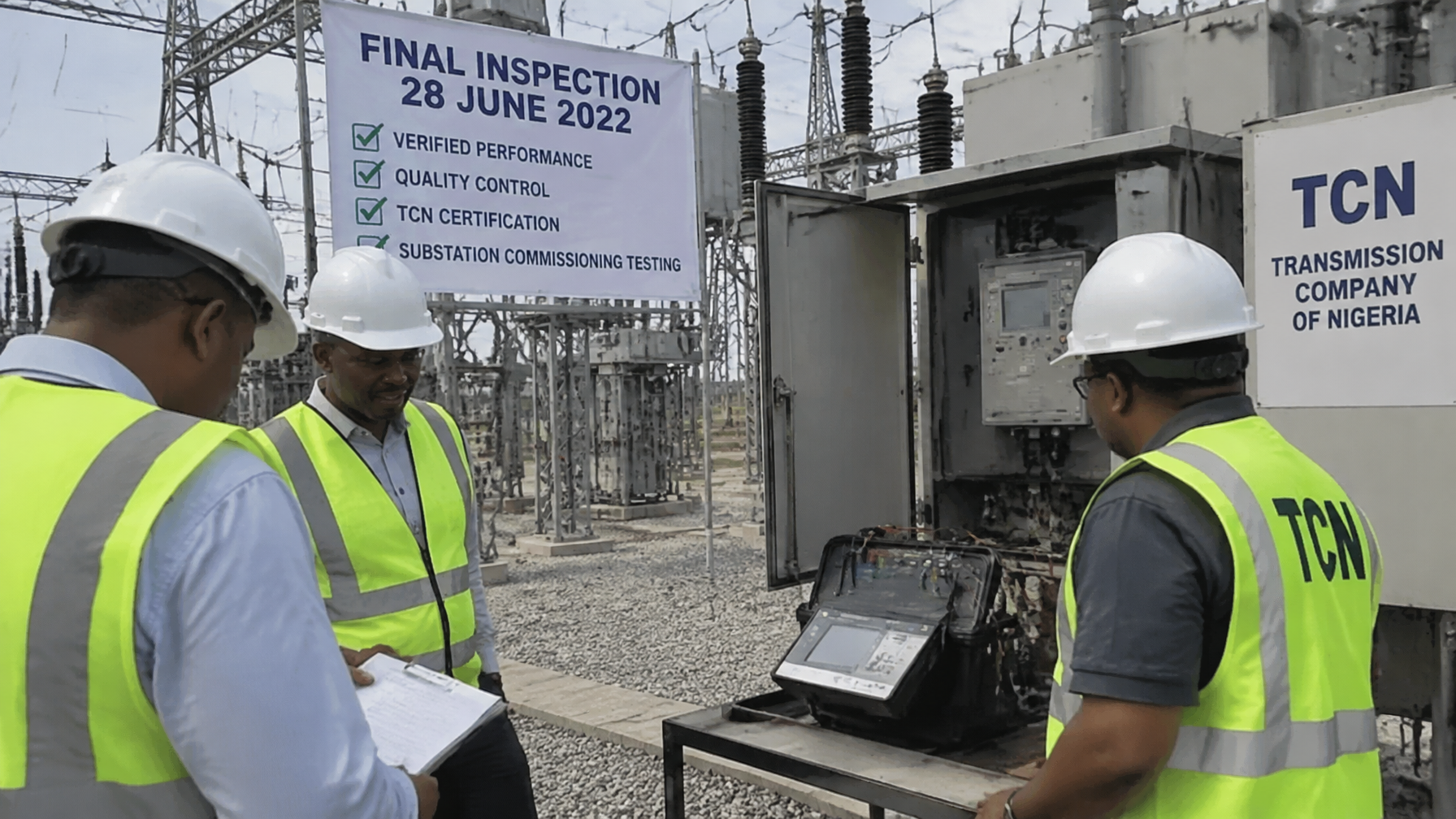 Quality verified 28 June 2022 Kuje Wumba Final inspection 28 June 2022 verified performance TCN