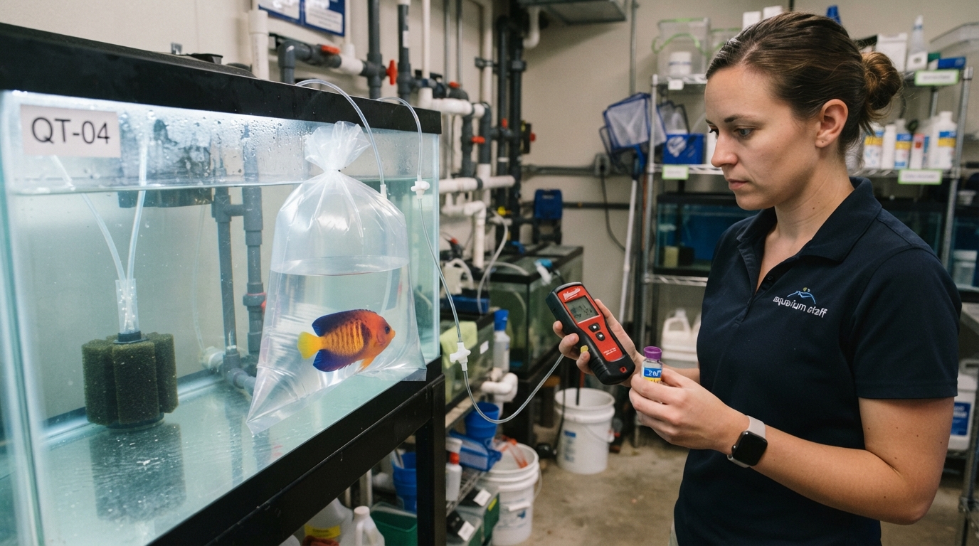 Transport Stress and Acclimation Science for New Aquarium Arrivals