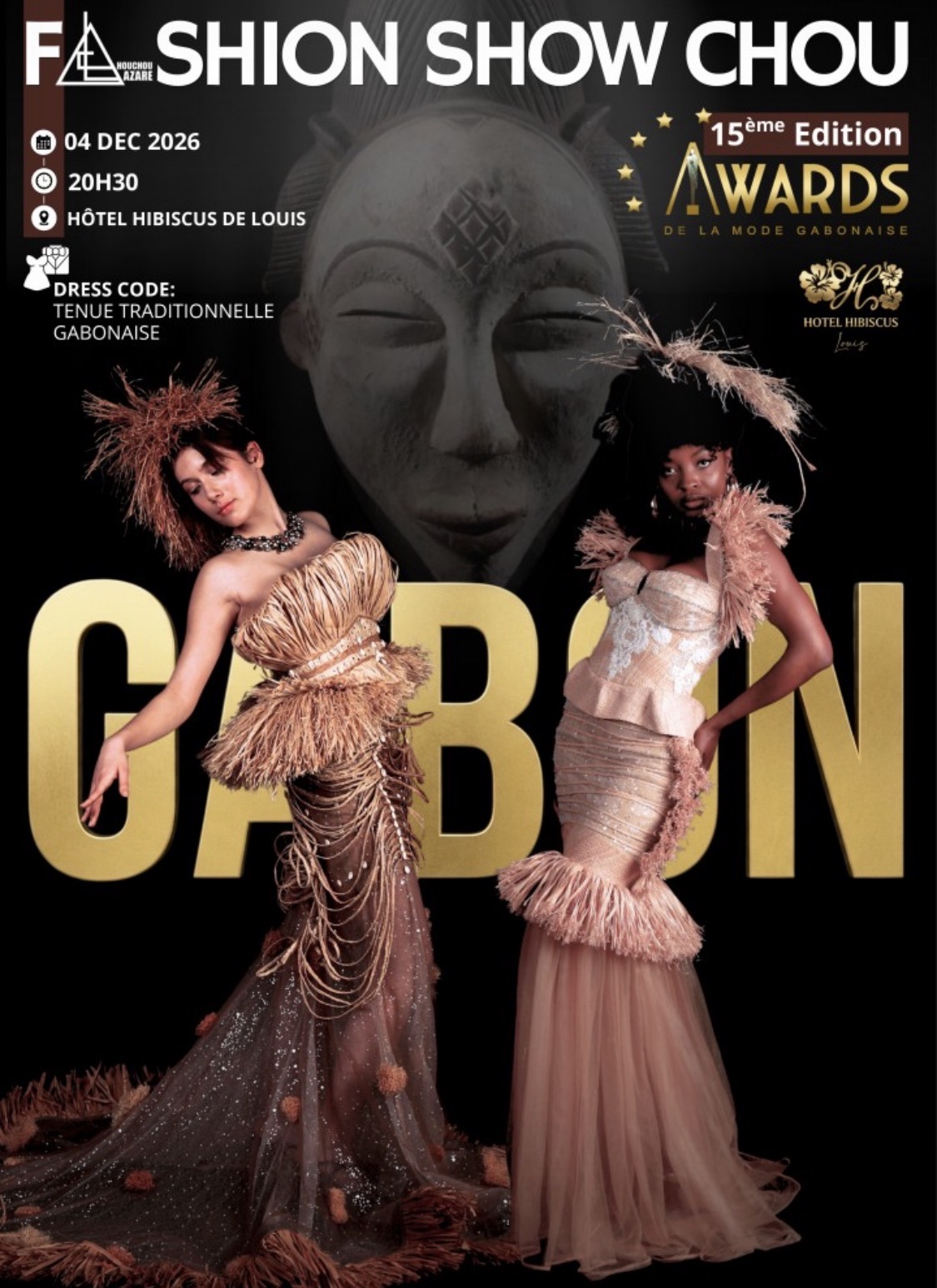 Fashion Show Chou 2026 : la 15ᵉ édition des Awards de la mode gabonaise fixée au 4 décembre à Libreville