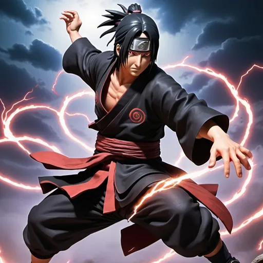 Prompt: itachi uchiha, gear 5,