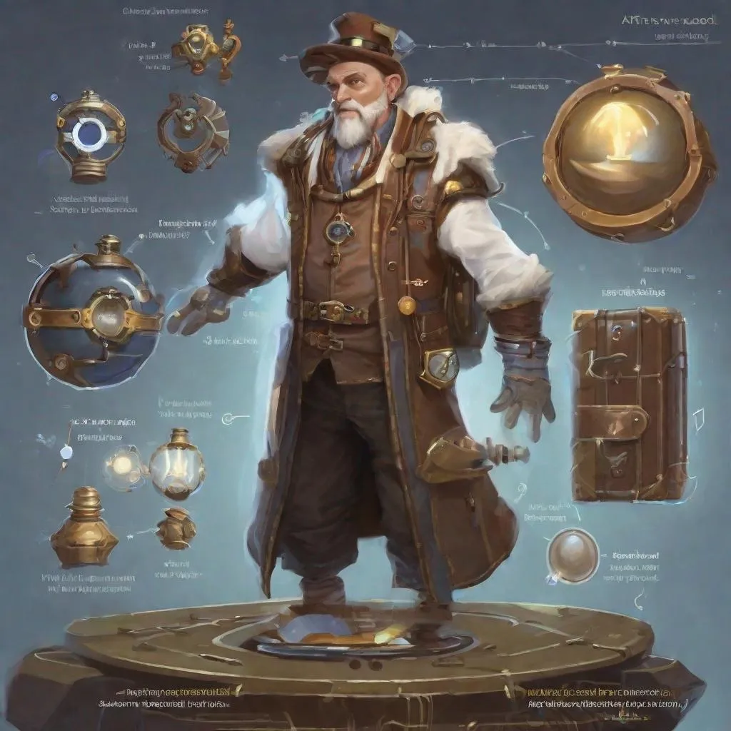 Prompt: creating a new invention wizard artificer  