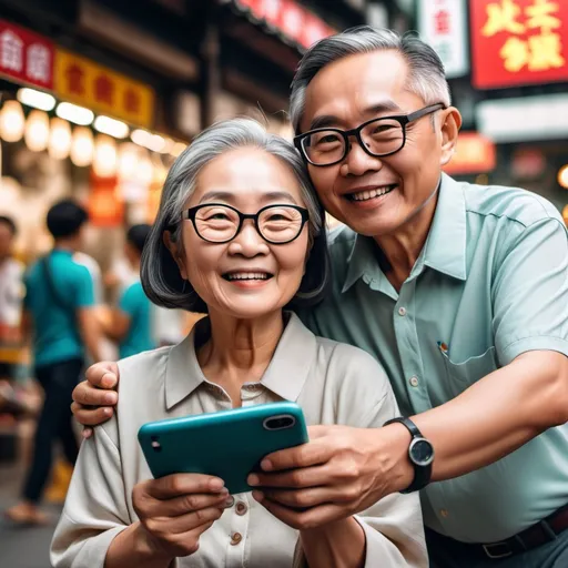 Prompt: Create a poster to post in whatsapl and instagram status. Create it with an image of  old asian couple with glasses 

One month Premium cash Back for annual payment. Promotion until 30th September 2024.t&c applied. Only for investment polices.