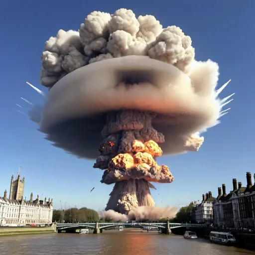 Prompt: Nuclear explosion in London