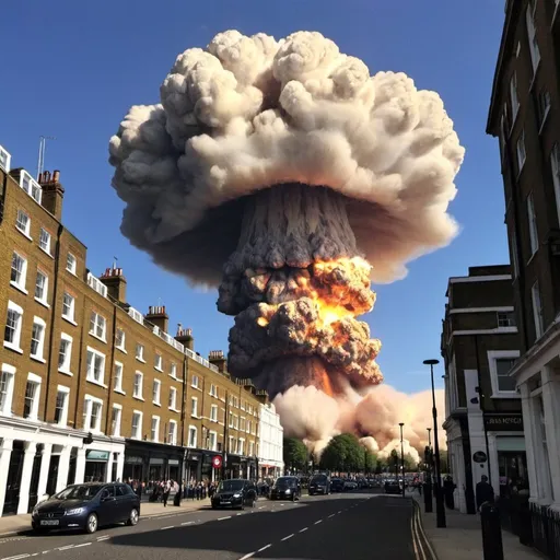 Prompt: Nuclear explosion in London